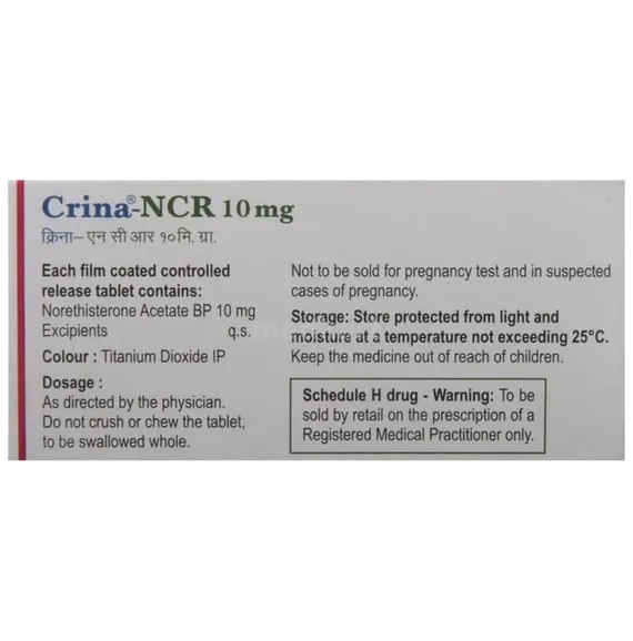 crina ncr 10mg tablet 10's